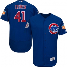 Men's Majestic Chicago Cubs #41 Steve Cishek Royal Blue Alternate Flex Base Authentic Collection MLB Jersey