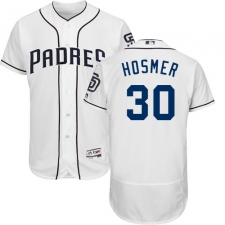 Men's Majestic San Diego Padres #30 Eric Hosmer White Home Flex Base Authentic Collection MLB Jersey