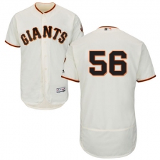 Men's Majestic San Francisco Giants #56 Tony Watson Cream Home Flex Base Authentic Collection MLB Jersey
