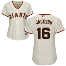 Women's Majestic San Francisco Giants #16 Austin Jackson Authentic Cream Home Cool Base MLB Jersey