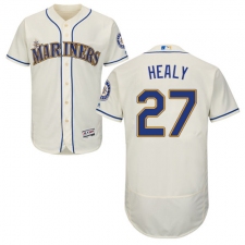 Men's Majestic Seattle Mariners #27 Ryon Healy Cream Alternate Flex Base Authentic Collection MLB Jersey