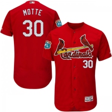 Men's Majestic St. Louis Cardinals #30 Jason Motte Red Alternate Flex Base Authentic Collection MLB Jersey