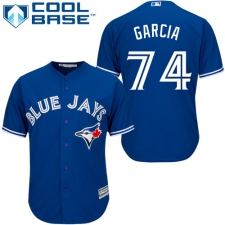 Youth Majestic Toronto Blue Jays #74 Jaime Garcia Replica Blue Alternate MLB Jersey