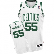 Men's Adidas Boston Celtics #55 Greg Monroe Swingman White Home NBA Jersey