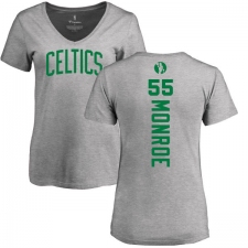 NBA Women's Nike Boston Celtics #55 Greg Monroe Ash Backer T-Shirt