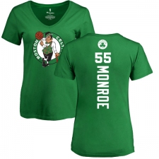 NBA Women's Nike Boston Celtics #55 Greg Monroe Kelly Green Backer T-Shirt