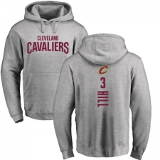 NBA Nike Cleveland Cavaliers #3 George Hill Ash Backer Pullover Hoodie