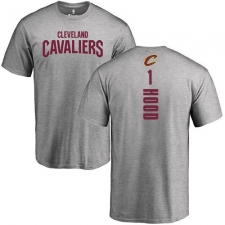 NBA Nike Cleveland Cavaliers #1 Rodney Hood Ash Backer T-Shirt