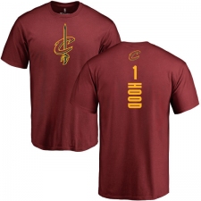 NBA Nike Cleveland Cavaliers #1 Rodney Hood Maroon Backer T-Shirt