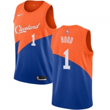 Women's Nike Cleveland Cavaliers #1 Rodney Hood Swingman Blue NBA Jersey - City Edition