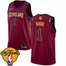 Youth Nike Cleveland Cavaliers #1 Rodney Hood Swingman Maroon 2018 NBA Finals Bound NBA Jersey - Icon Edition