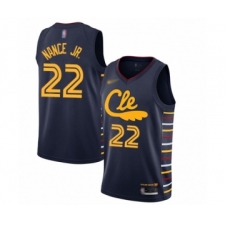 Women's Cleveland Cavaliers #22 Larry Nance Jr. Swingman Navy Basketball Jersey - 2019 20 City Edition