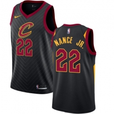 Youth Nike Cleveland Cavaliers #22 Larry Nance Jr. Authentic Black NBA Jersey Statement Edition
