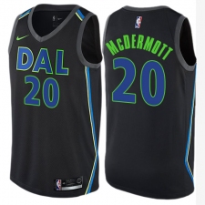 Men's Nike Dallas Mavericks #20 Doug McDermott Authentic Black NBA Jersey - City Edition