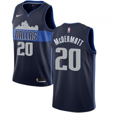 Men's Nike Dallas Mavericks #20 Doug McDermott Authentic Navy Blue NBA Jersey Statement Edition