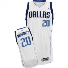 Youth Adidas Dallas Mavericks #20 Doug McDermott Authentic White Home NBA Jersey