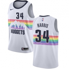 Women's Nike Denver Nuggets #34 Devin Harris Swingman White NBA Jersey - City Edition