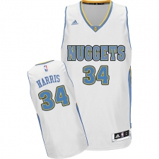 Youth Adidas Denver Nuggets #34 Devin Harris Swingman White Home NBA Jersey