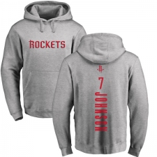 NBA Nike Houston Rockets #7 Joe Johnson Ash Backer Pullover Hoodie