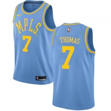 Men's Nike Los Angeles Lakers #7 Isaiah Thomas Authentic Blue Hardwood Classics NBA Jersey