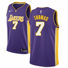 Men's Nike Los Angeles Lakers #7 Isaiah Thomas Authentic Purple NBA Jersey - Icon Edition