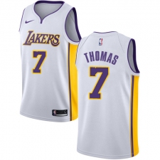 Men's Nike Los Angeles Lakers #7 Isaiah Thomas Authentic White NBA Jersey - Association Edition