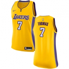 Women's Nike Los Angeles Lakers #7 Isaiah Thomas Authentic Gold Home NBA Jersey - Icon Edition