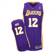 Youth Adidas Los Angeles Lakers #12 Channing Frye Authentic Purple Road NBA Jersey