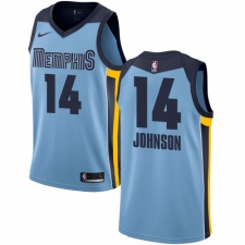 Men's Nike Memphis Grizzlies #14 Brice Johnson Authentic Light Blue NBA Jersey Statement Edition