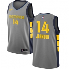 Men's Nike Memphis Grizzlies #14 Brice Johnson Swingman Gray NBA Jersey - City Edition