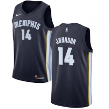 Men's Nike Memphis Grizzlies #14 Brice Johnson Swingman Navy Blue Road NBA Jersey - Icon Edition