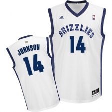 Youth Adidas Memphis Grizzlies #14 Brice Johnson Swingman White Home NBA Jersey