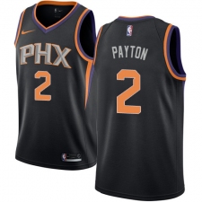 Men's Nike Phoenix Suns #2 Elfrid Payton Swingman Black Alternate NBA Jersey Statement Edition