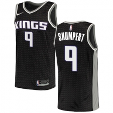 Men's Nike Sacramento Kings #9 Iman Shumpert Authentic Black NBA Jersey Statement Edition