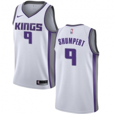 Men's Nike Sacramento Kings #9 Iman Shumpert Authentic White NBA Jersey - Association Edition