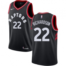 Men's Nike Toronto Raptors #22 Malachi Richardson Swingman Black NBA Jersey Statement Edition