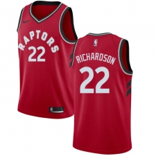 Men's Nike Toronto Raptors #22 Malachi Richardson Swingman Red NBA Jersey - Icon Edition
