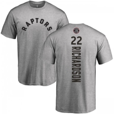 NBA Nike Toronto Raptors #22 Malachi Richardson Ash Backer T-Shirt