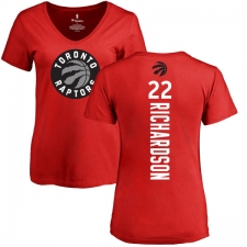 NBA Women's Nike Toronto Raptors #22 Malachi Richardson Red Backer T-Shirt