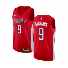 Men's Nike Washington Wizards #9 Ramon Sessions Red Swingman Jersey - Earned Edition
