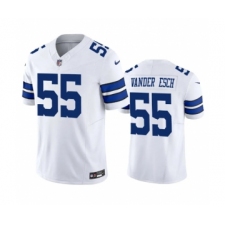 Men's Nike Dallas Cowboys #55 Leighton Vander Esch White 2023 F.U.S.E. Vapor Limited Stitched Football Jersey