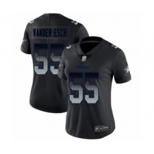Women's Dallas Cowboys #55 Leighton Vander Esch Black Smoke Fashion Limited Player Football Jersey