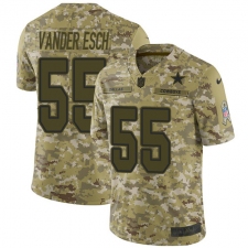 Youth Nike Dallas Cowboys #55 Leighton Vander Esch Limited Camo 2018 Salute to Service NFL Jersey