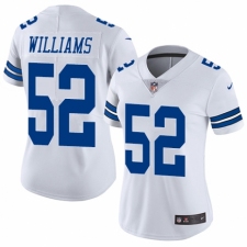 Women's Nike Dallas Cowboys #52 Connor Williams White Vapor Untouchable Limited Player NFL Jersey