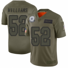 Youth Dallas Cowboys #52 Connor Williams Limited Camo 2019 Salute to Service Football Jersey
