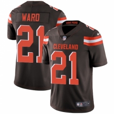 Youth Nike Cleveland Browns #21 Denzel Ward Brown Team Color Vapor Untouchable Limited Player NFL Jersey