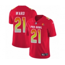 Youth Nike Cleveland Browns #21 Denzel Ward Limited Red AFC 2019 Pro Bowl NFL Jersey