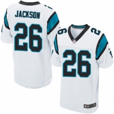 Men's Nike Carolina Panthers #26 Donte Jackson Elite White NFL Jersey