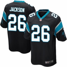 Men's Nike Carolina Panthers #26 Donte Jackson Game Black Team Color NFL Jersey