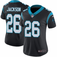 Women's Nike Carolina Panthers #26 Donte Jackson Black Team Color Vapor Untouchable Elite Player NFL Jersey